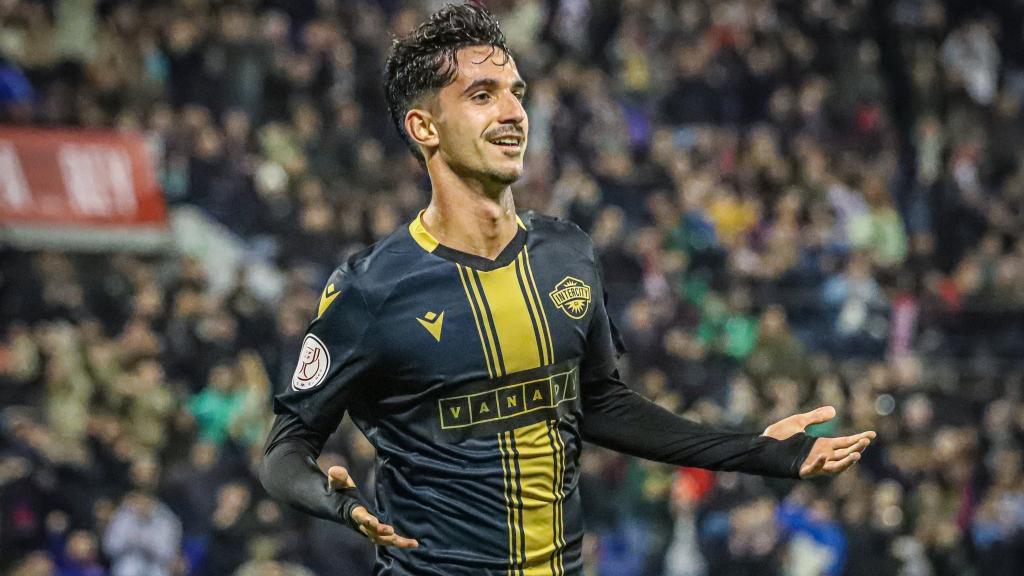 Oriol Soldevila, durante el partido de Copa del Rey entre Intercity y Barça