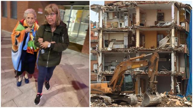 El drama de Evarista y los 52 desalojados por la línea 7B de Metro: sin casa y sin solución a sus 94 años