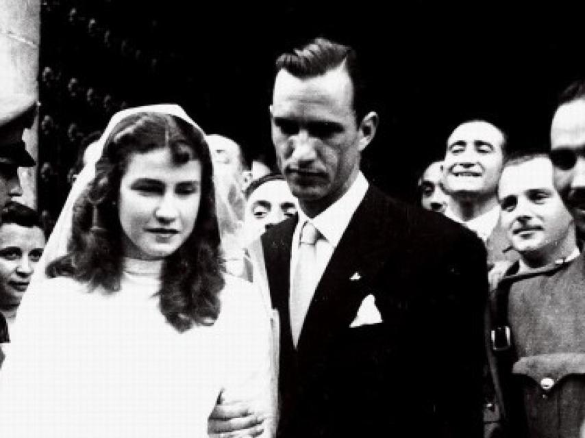 El matrimonio Arruza- Velázquez el día de su boda (gelannoticia.com)