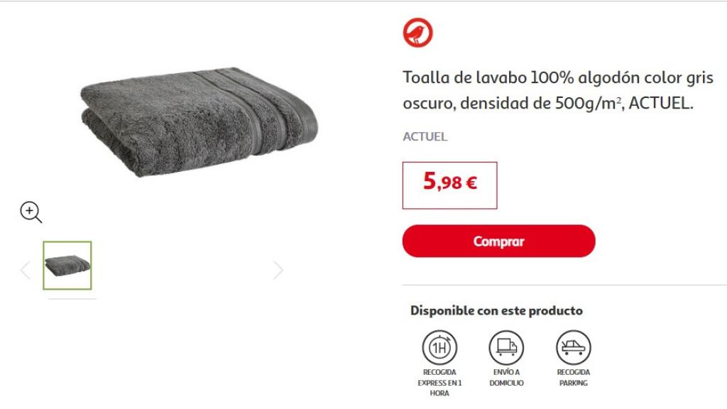 Toalla de lavabo.