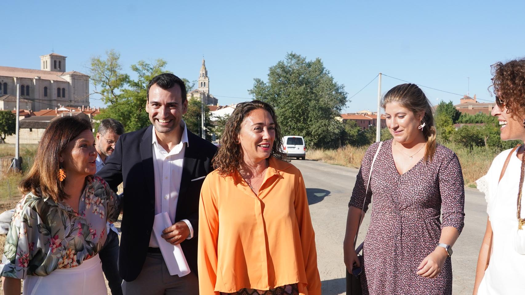 La consejera de Movilidad y Transformación Digital, María González Corral, en una visita a unas obras.
