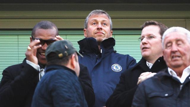 Abramovich, en un partido del Chelsea