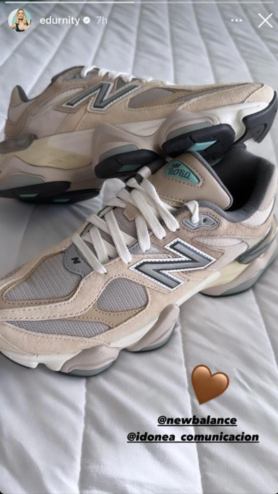 Las nuevas zapatillas New Balance de Edurne.