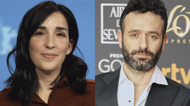 Alauda Ruiz de Azúa en la Berlinale de 2022 (Foto: Elena Ternovaja) y Rodrigo Sorogoyen exhibiendo su Goya a la mejor dirección por 'El reino' en 2019 (Pedro J. Pacheco)