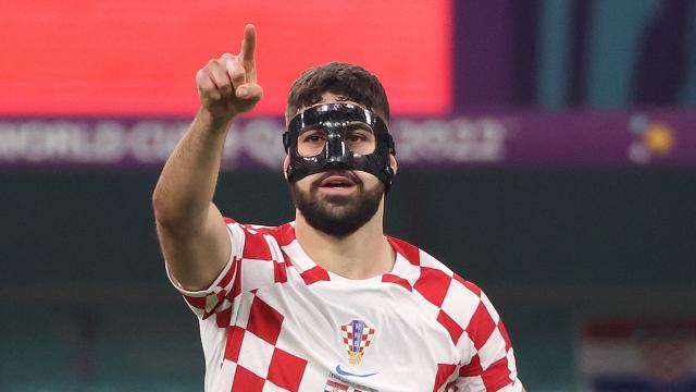 Josko Gvardiol celebra un gol en el Mundial de Qatar