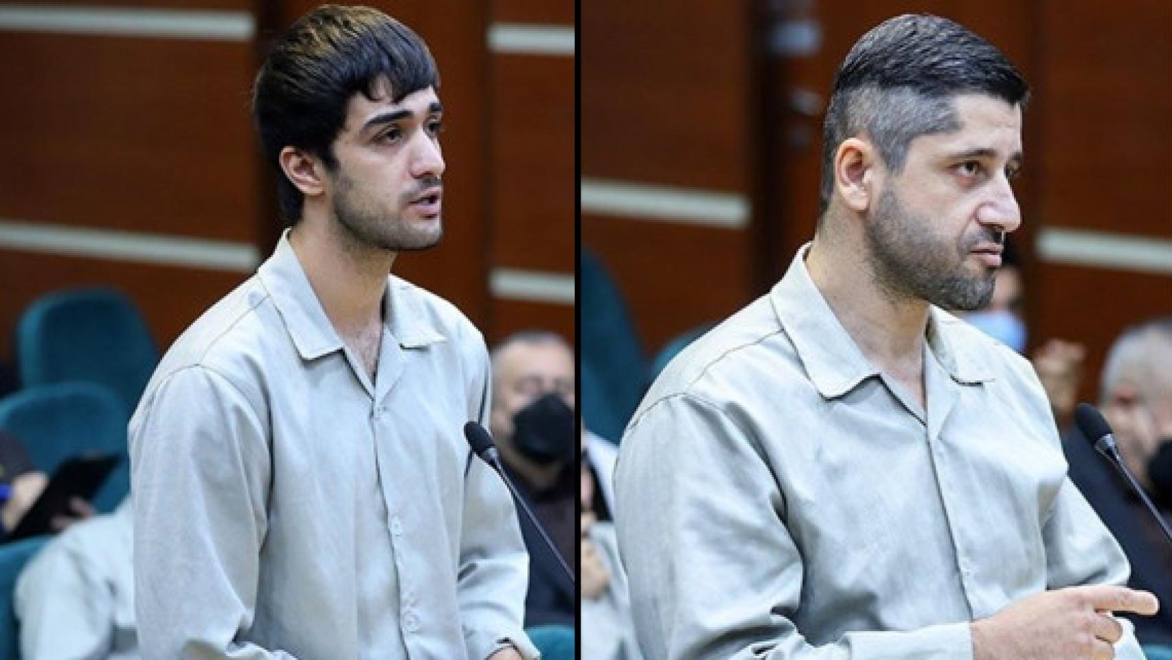 Imagen de los dos jóvenes ejecutados durante el juicio