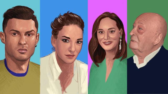 Cristiano Ronaldo, Mariló Montero, Tamara Falcó y Nicolás Redondo.