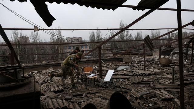 Terminales Starlink en terreno ucraniano.