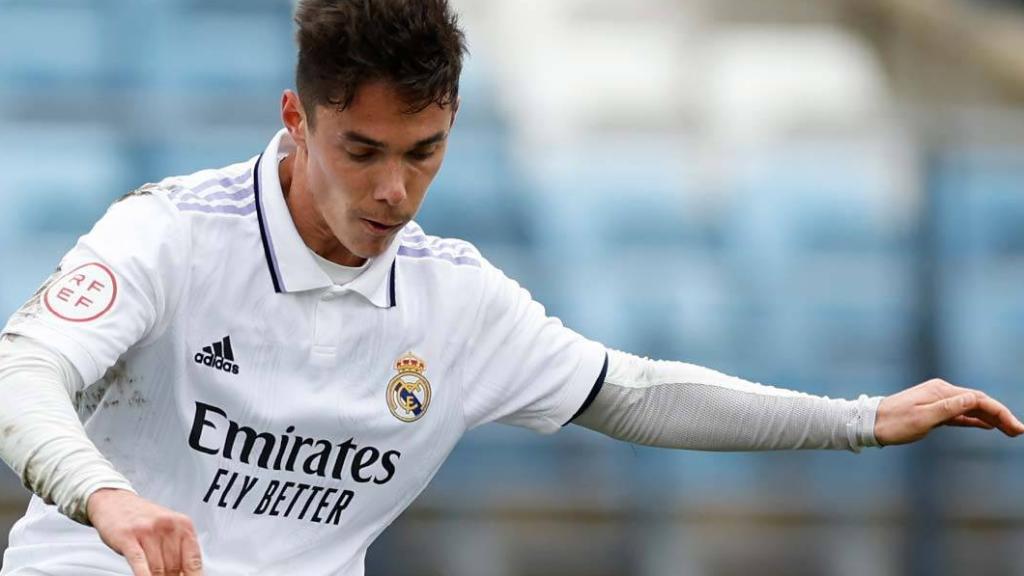 Sergio Arribas, durante el partido entre el Castilla y el Algeciras