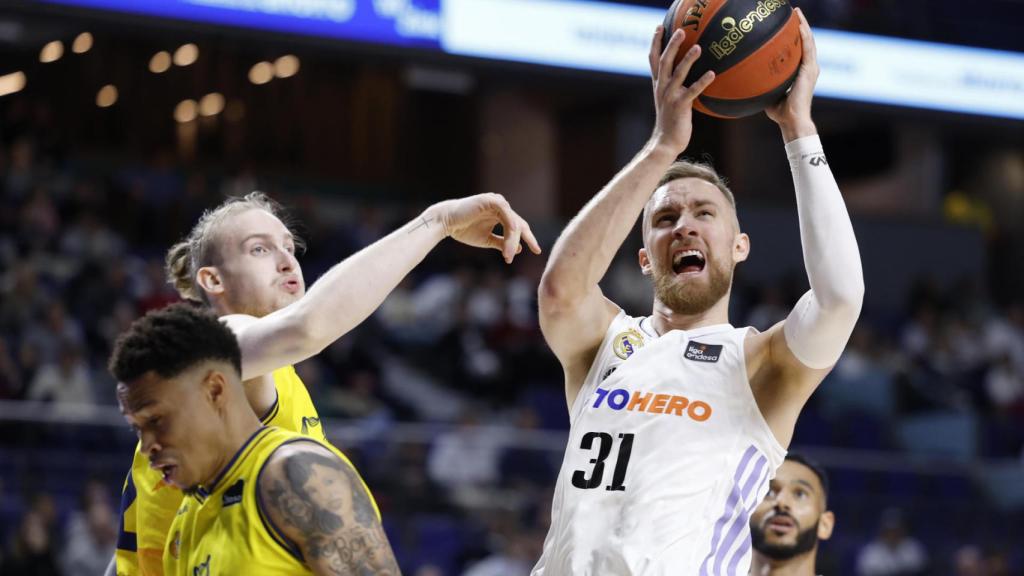 Dzanan Musa, durante el Real Madrid - Gran Canaria de la Liga Endesa 2022/2023
