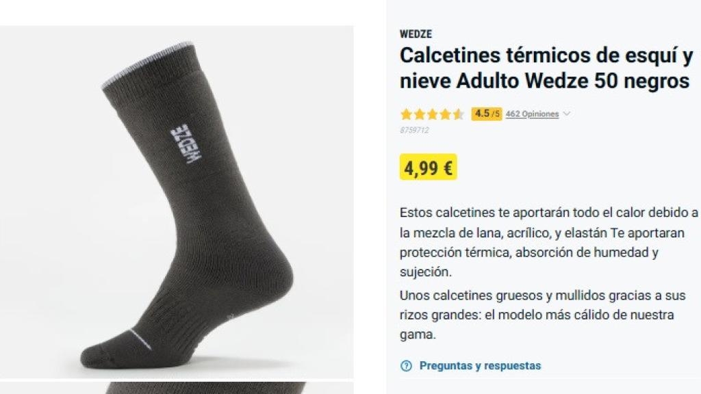 Calcetines térmicos.