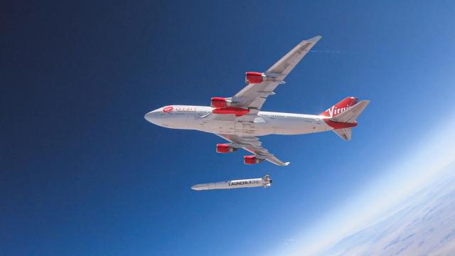 Boeing 747 de Virgin Orbit.