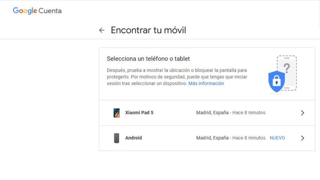 Encontrar móvil