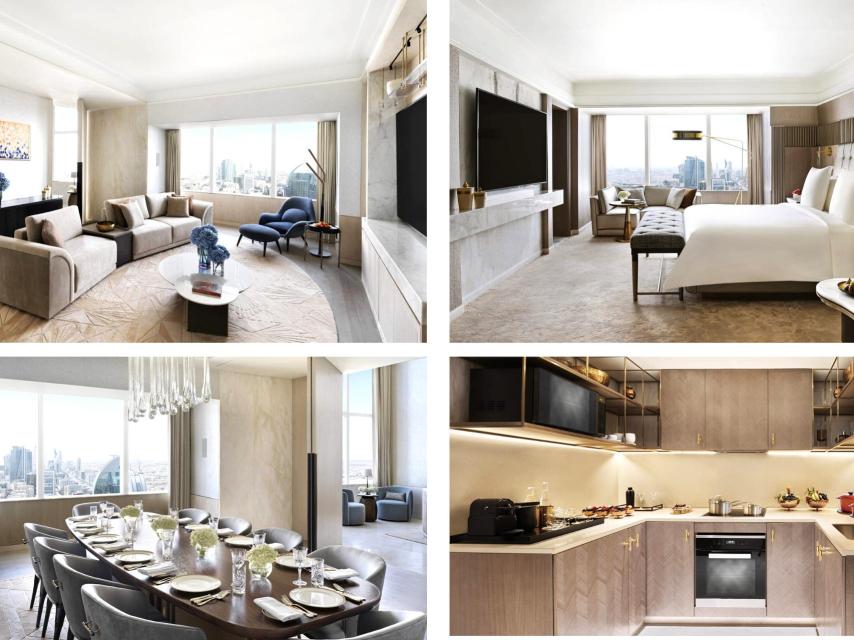 La suite Kingdom, donde se aloja la pareja en Riad.