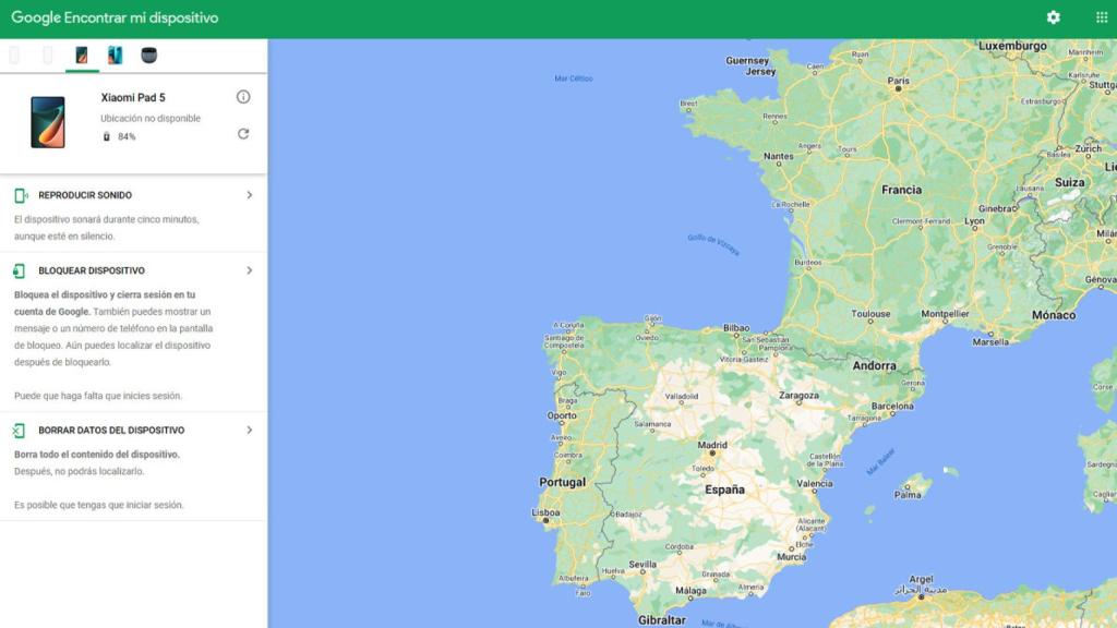 Encontrar mi dispositivo Google