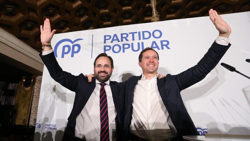 Paco Núñez y Carlos Velázquez, este lunes en Toledo.