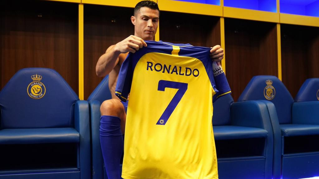 Cristiano Ronaldo con la camiseta del Al Nassr.