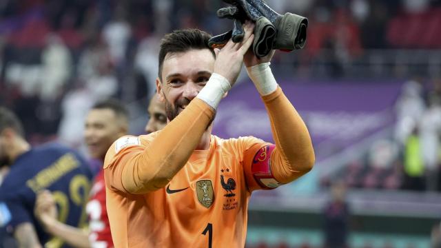 Hugo Lloris, con la selección de Francia durante el Mundial de Qatar 2022