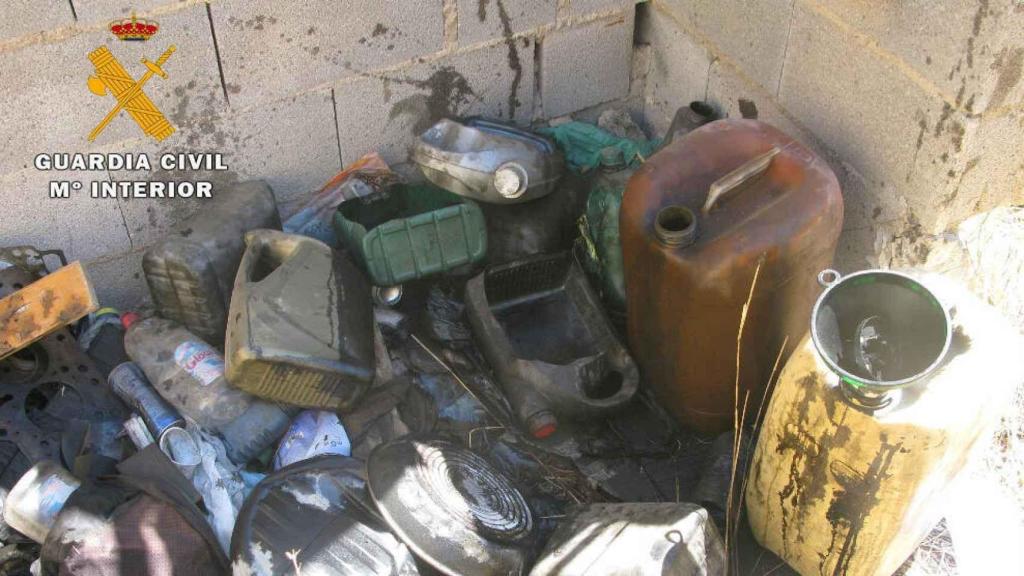Residuos contaminantes utilizados para la reparación de vehículos