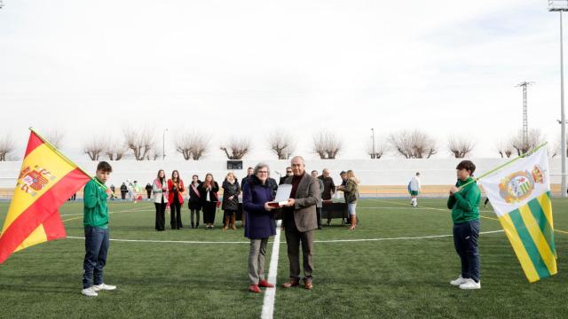Acto de inauguración del campo de fútbol 'El Prado' de Villaseca de la Sagra