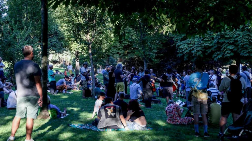 Un cumpleaños en El Retiro.