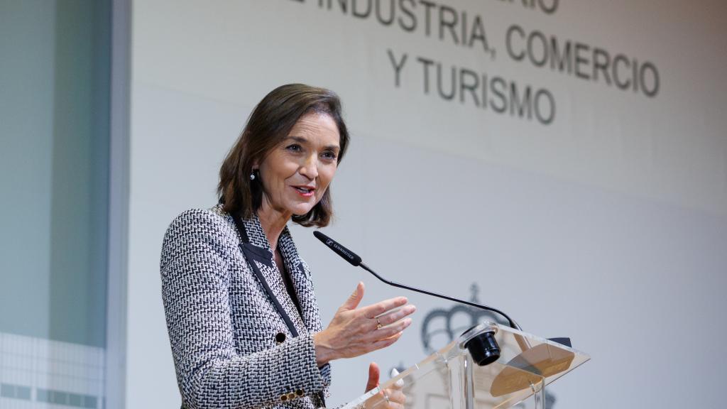 La ministra de Industria, Comercio y Turismo, Reyes Maroto, el pasado mes de diciembre.