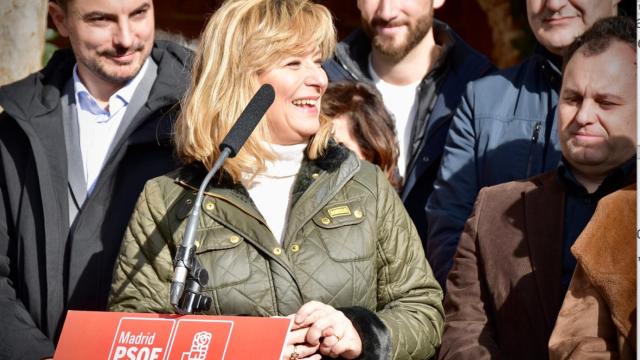 Llano Castellanos en el acto de El Atazar este lunes 9 de enero.