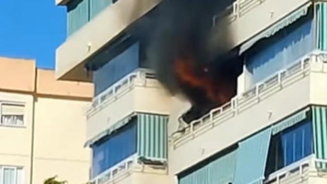 Una imagen del incendio.