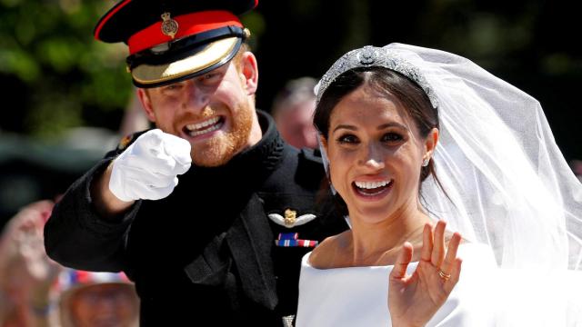 El príncipe Harry, el día de su boda con Meghan Markle.
