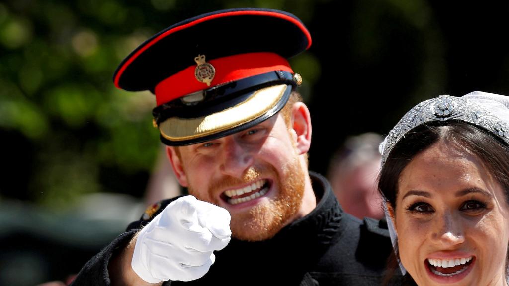 El príncipe Harry, el día de su boda con Meghan Markle.