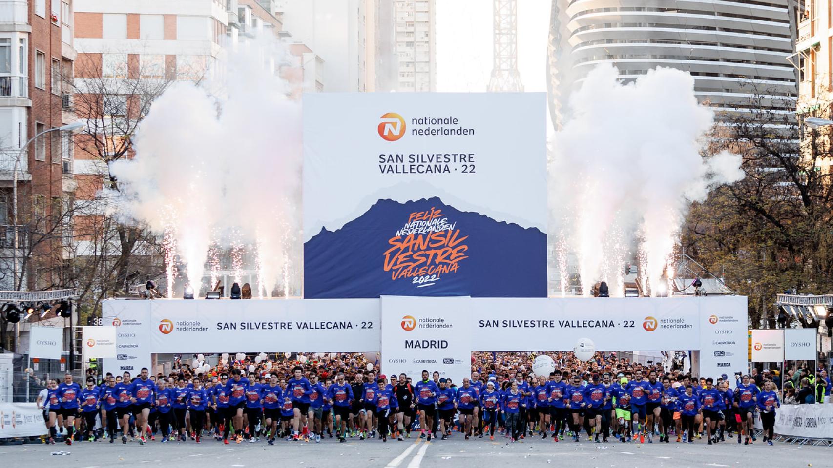 Momento de la salida de la Nationale-Nederlanden San Silvestre Vallecana.