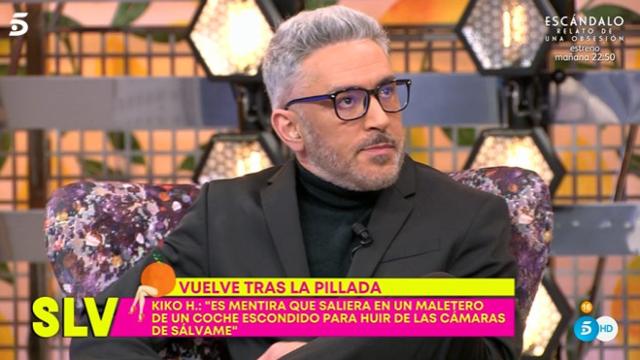 Kiko Hernández reaparece en 'Sálvame' y niega sus últimas informaciones.