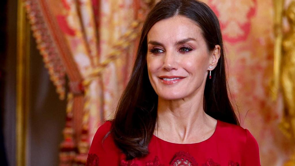 La reina Letizia el pasado viernes, 6 de enero, en el Palacio Real de Madrid.
