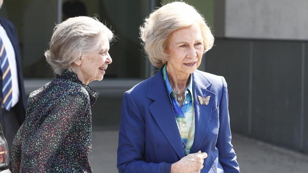 Rainha Sofia e Princesa Irene da Grécia numa fotografia tirada em agosto de 2019.