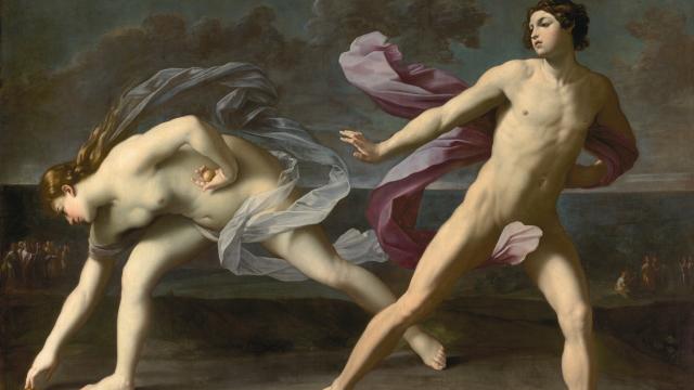 Guido Reni: 'Hipómenes y Atalanta', 1618-19. Museo Nacional del Prado
