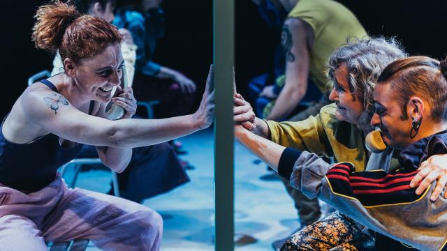 Un momento de la obra de teatro 'El cuaderno de Pitágoras', de Carolina África, en el CDN. Foto: Luz Soria