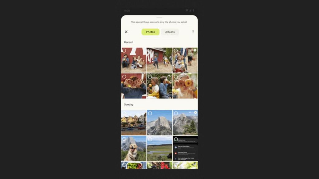 El nuevo selector de fotos de Android 13 llegará a más móviles