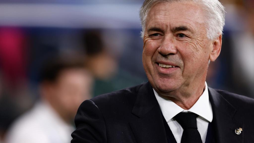 Carlo Ancelotti, durante un partido del Real Madrid