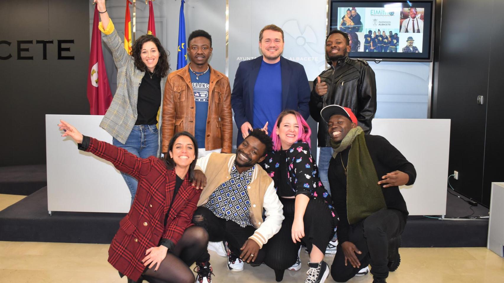 Equipo de participación de la apuesta multicultural en Albacete.