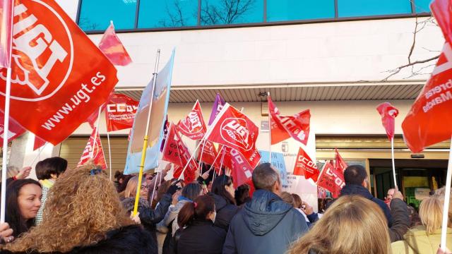 Concentración en Toledo. Foto: UGT CLM.