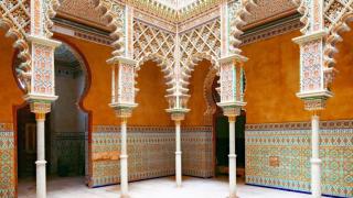 Interior neoárabe de El Paso. Foto: Hispania Nostra