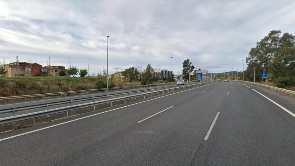 La A-7, a su paso por Estepona.