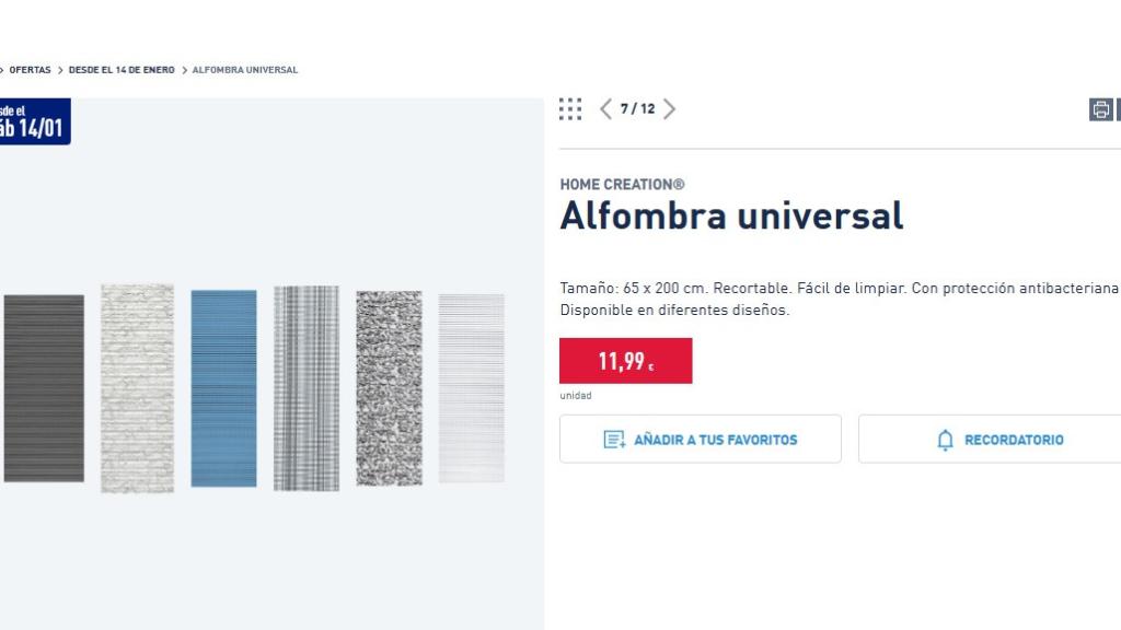 Alfombra universal.