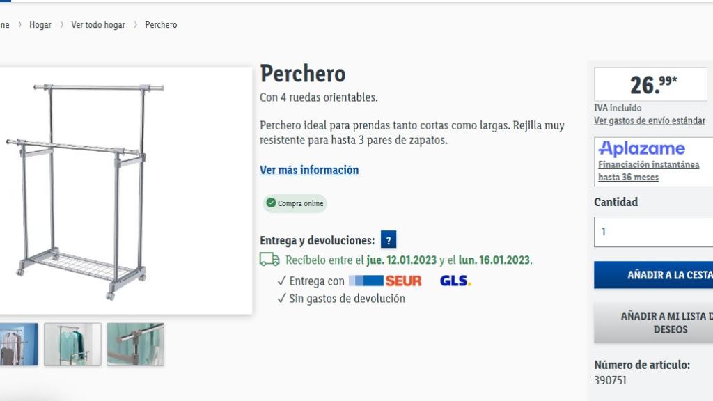 Perchero.