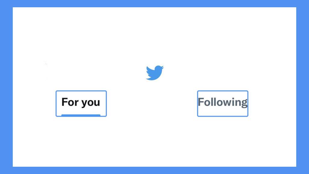 Dos secciones de Twitter.