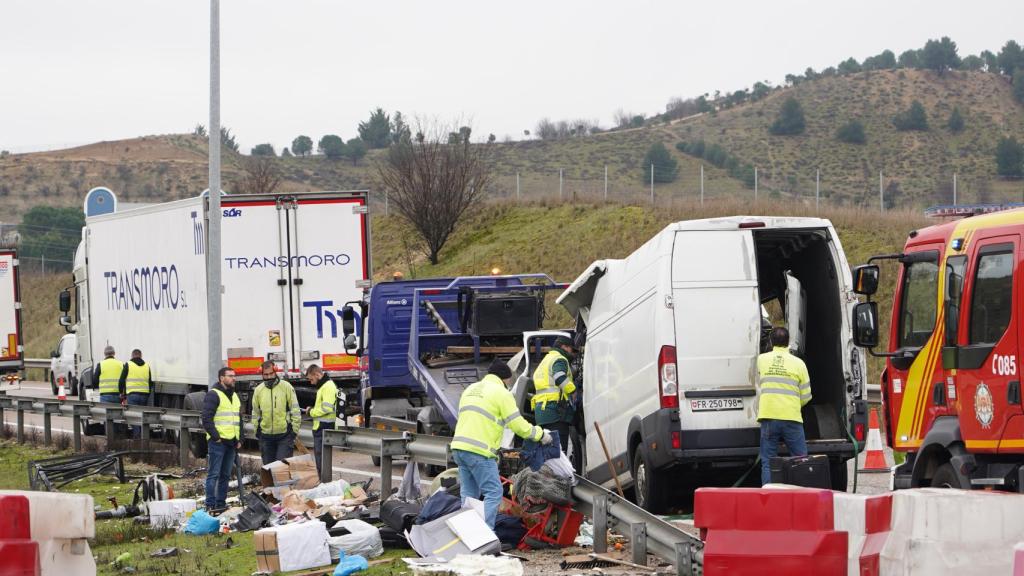 Accidente en la A-62, en Zaratán, dentro de la provincia de Valladolid