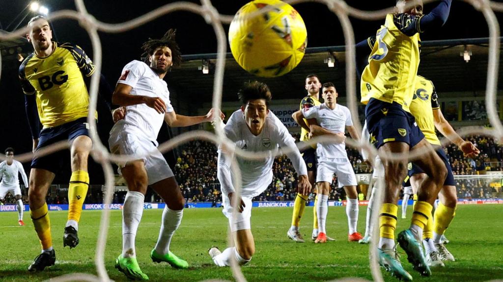 Gol del Arsenal frente al Oxford United.