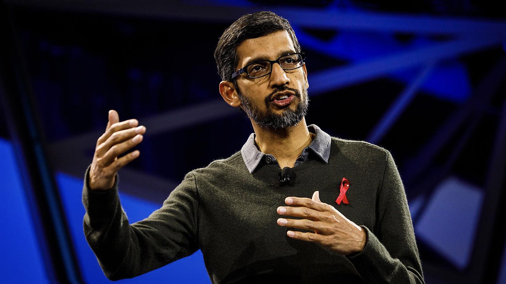 Sundar Pichai, CEO de Google, en la Conferencia Google I/O.