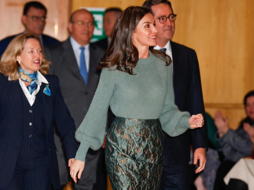 El jersey que ha lucido Letizia este miércoles.