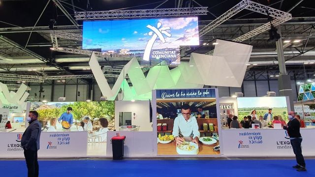 Expositor de la Comunidad Valenciana en Fitur 2022.